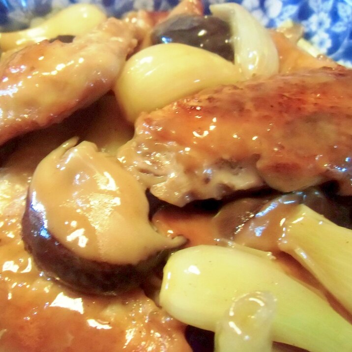 鶏手羽とらっきょうの醤油煮中華風